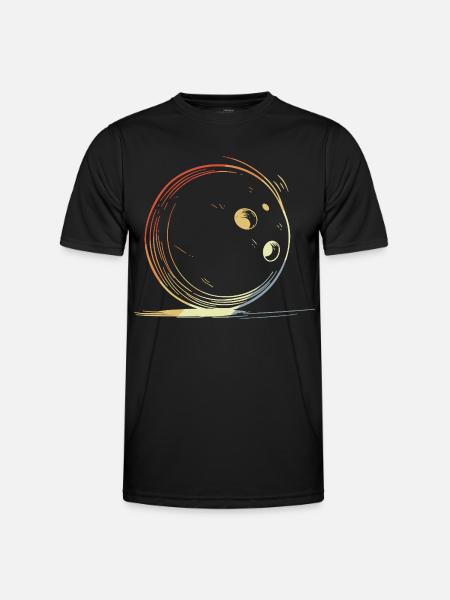 Look rétro bowling - T-shirt sport Homme - noir