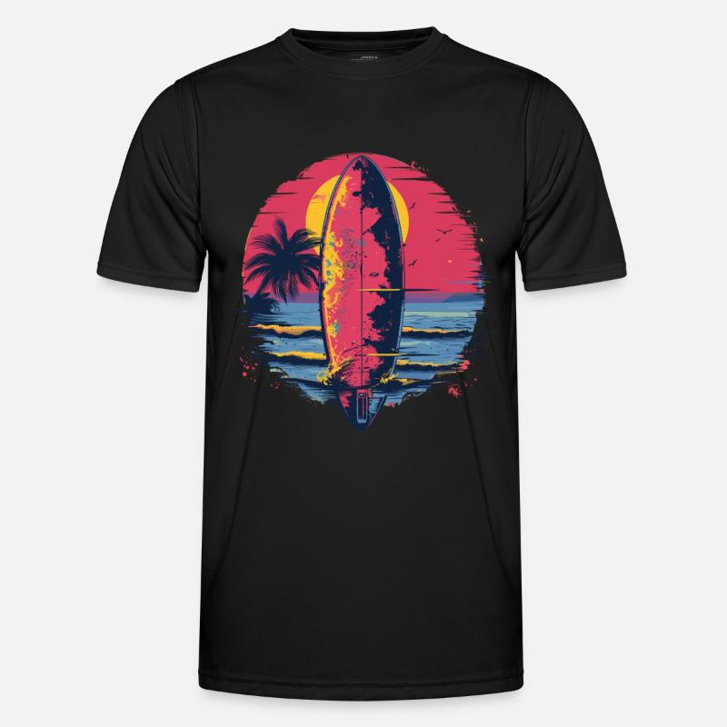 Planche de surf Synthwave T-shirt sport Homme