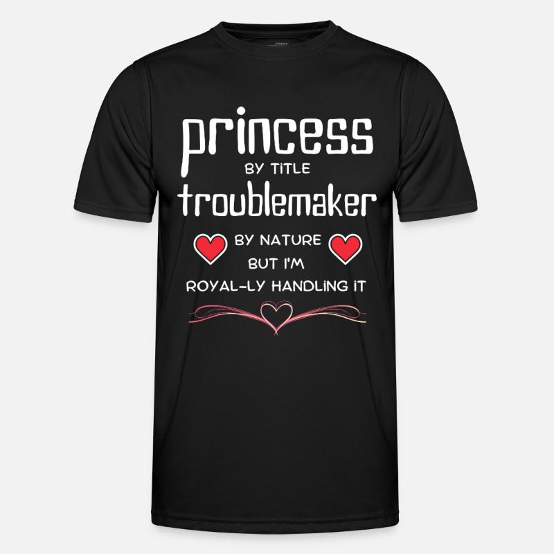 Princess TroubleMaker Tee - Men's Functional T-Shirt - black