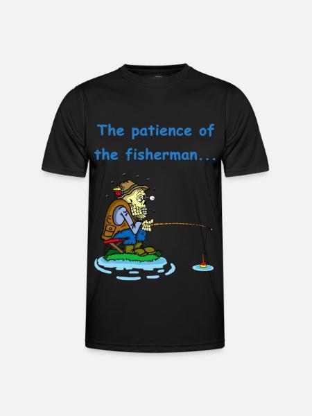 The Fisherman's Patience - Men's Functional T-Shirt - black