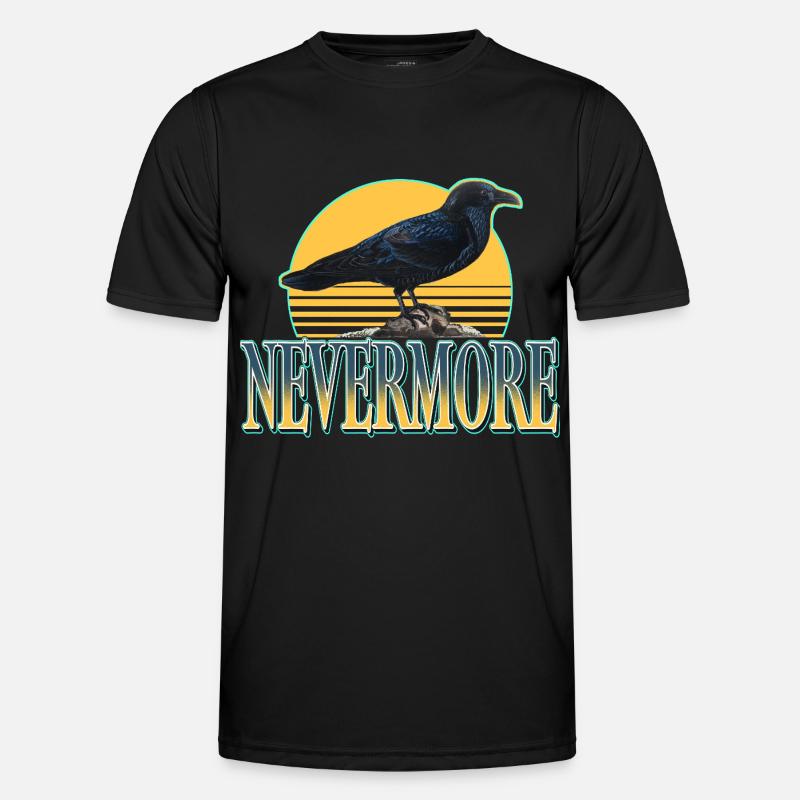 Nevermore – Ravens & Gothic Aesthetics - Men's Functional T-Shirt - black
