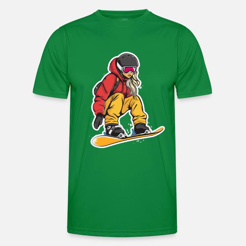 Graphique du snowboarder T-shirt sport Homme