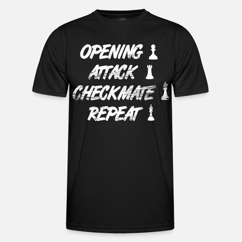 Chess Techniques - Men's Functional T-Shirt - black