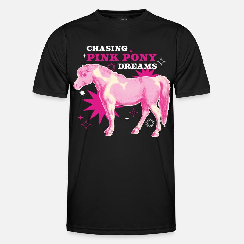 Pink Pony Dreams – Magic Ride - Men's Functional T-Shirt - black