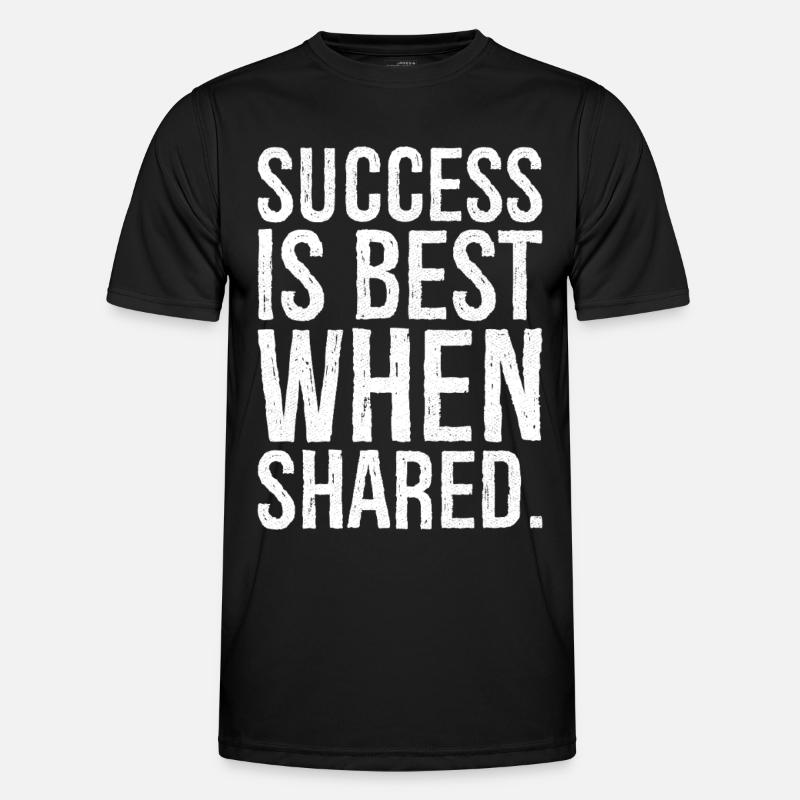 success is best when shared - Men's Functional T-Shirt - black