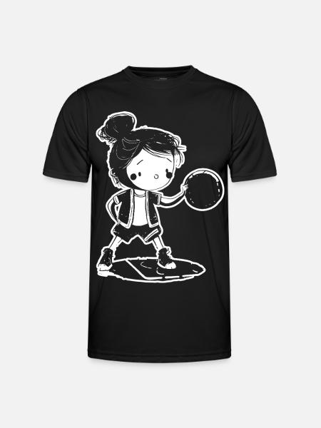 Petit basketteur - T-shirt sport Homme - noir