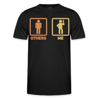 Funny Cream Enthusiast - Men's Functional T-Shirt - black - Front - AI Model Male 178 dark (178cm)