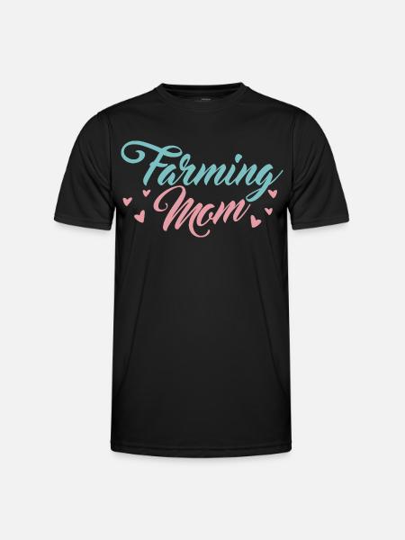 Bäuerin Mama - Männer Funktions-T-Shirt - Schwarz