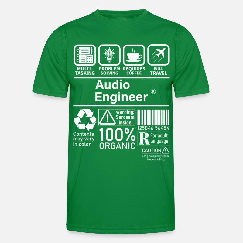 Ingénieur du son multitâche résolution de problèmes T-shirt sport Homme