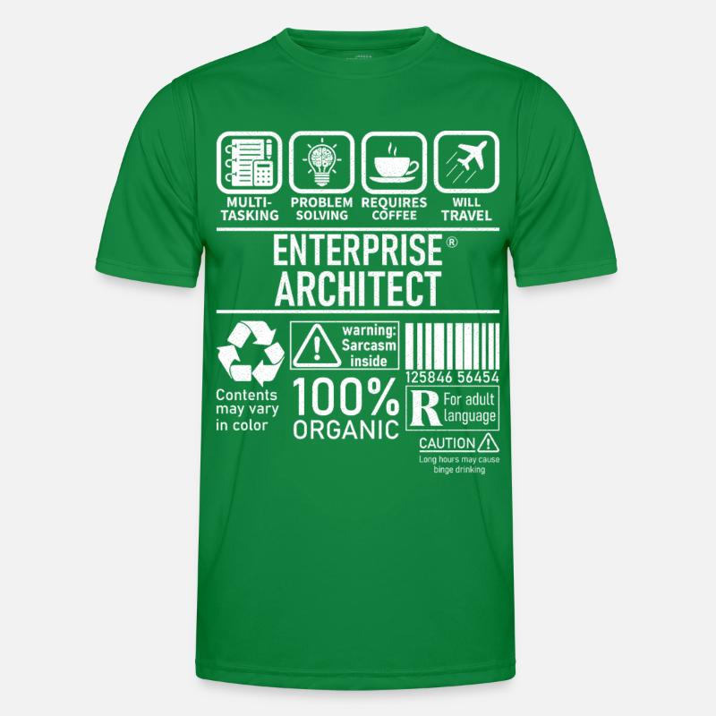 Enterprise Architect multi tasking problem solving Männer Funktions-T-Shirt