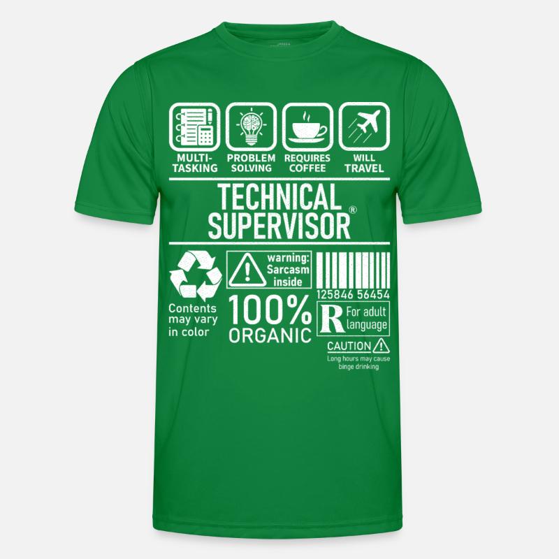 Technical Supervisor multi tasking problem solving Männer Funktions-T-Shirt