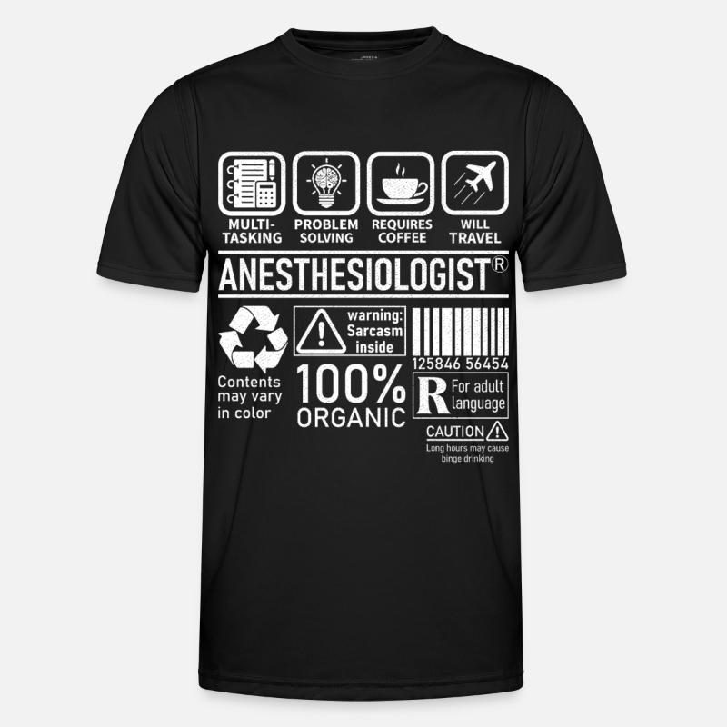 Anesthesiologist multi tasking problem solving - Men's Functional T-Shirt - black