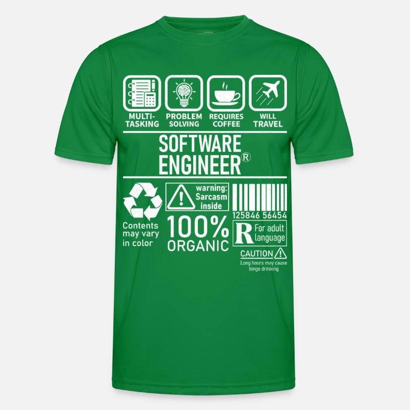 Software Engineer multi tasking problem solving Männer Funktions-T-Shirt