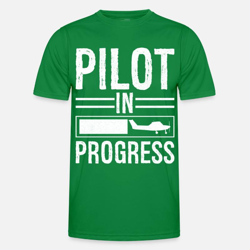 Pilot In progress Männer Funktions-T-Shirt