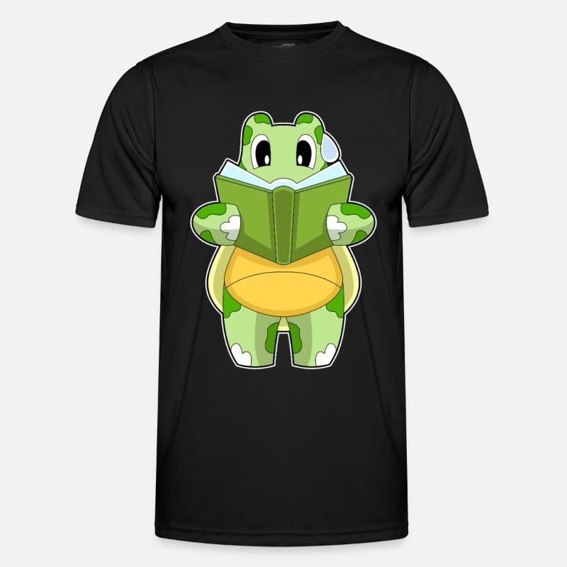 Turtle Book - Men's Functional T-Shirt - black