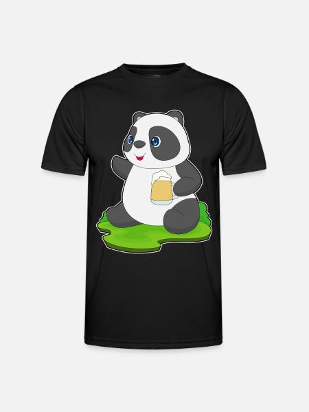 Bière Panda - T-shirt sport Homme - noir