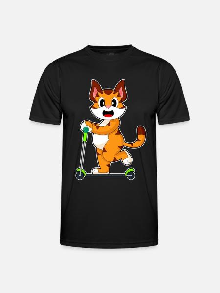 Tiger Scooter - Men's Functional T-Shirt - black