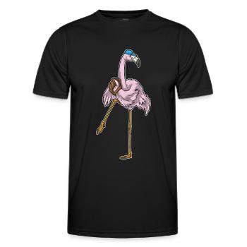 Flamingo Baseball Gant de baseball - T-shirt sport Homme - noir - Devant - AI Model Male 178 dark (178cm)