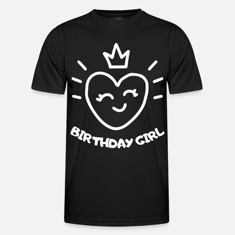 BirthdayGirlHeart - Men's Functional T-Shirt - black