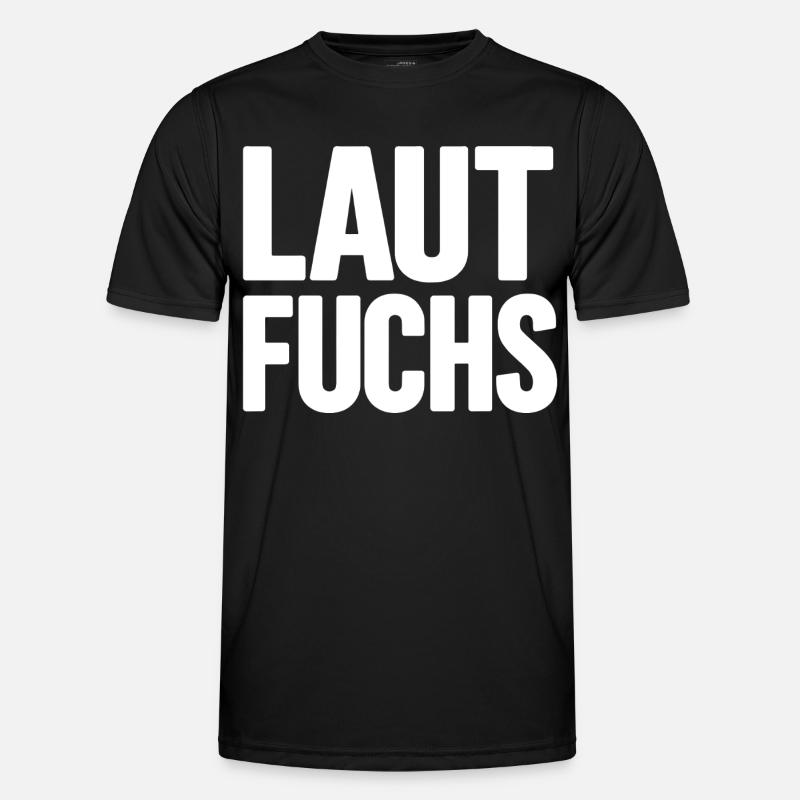 LAUTFUCHS - Männer Funktions-T-Shirt - Schwarz