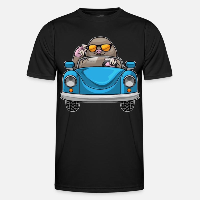 Mole Car - Men's Functional T-Shirt - black