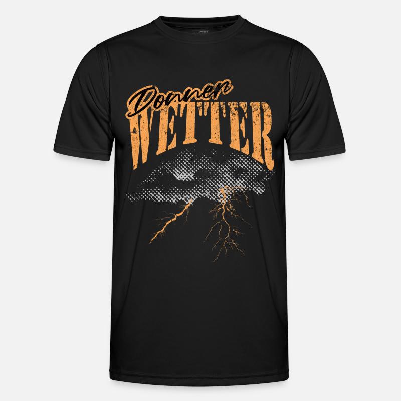 Orage, météo, conception graphique T-shirt sport Homme