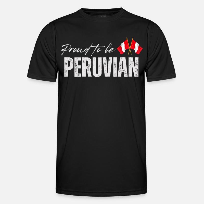 Proud Peruvian, Made in Peru - Men's Functional T-Shirt - black