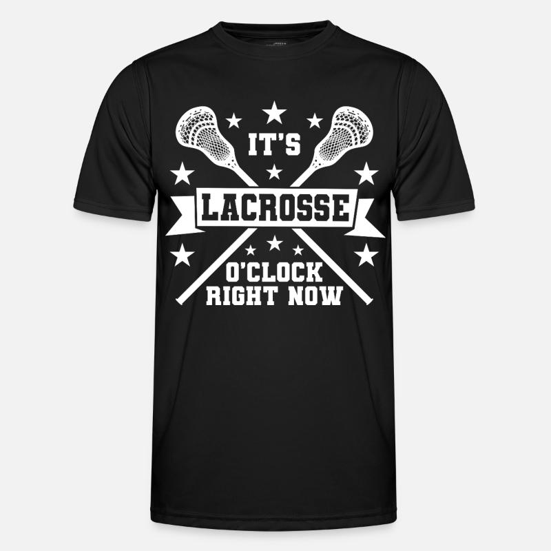 It's lacrosse time - Men's Functional T-Shirt - black
