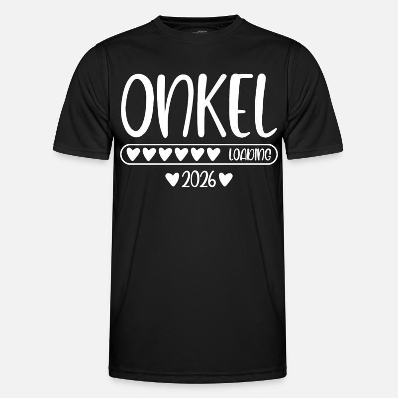 Onkel 2026 loading - Männer Funktions-T-Shirt - Schwarz