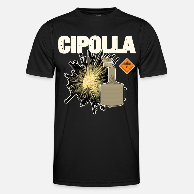 Cipolla Pyro - Funkcjonalna koszulka męska - czarny
