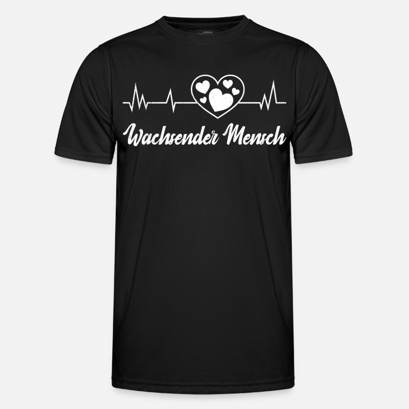Werdende Mutter WACHSENDER MENSCH Lustig - Männer Funktions-T-Shirt - Schwarz