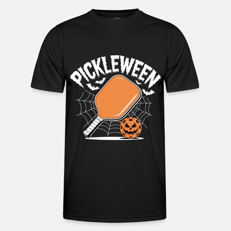 Pickleween Pickleball Player Halloween - Men's Functional T-Shirt - black