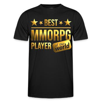 MMORPG - Männer Funktions-T-Shirt - Schwarz - Vorne - AI Model Male 178 dark (178cm)