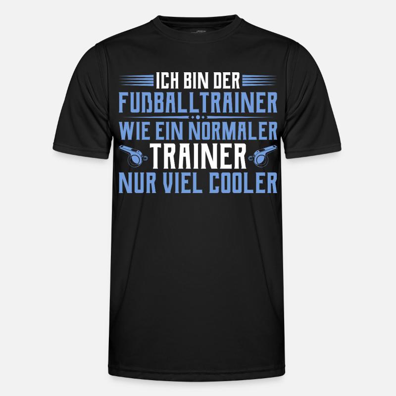 Fußballtrainer - Cooler als ein normaler Trainer - Männer Funktions-T-Shirt - Schwarz