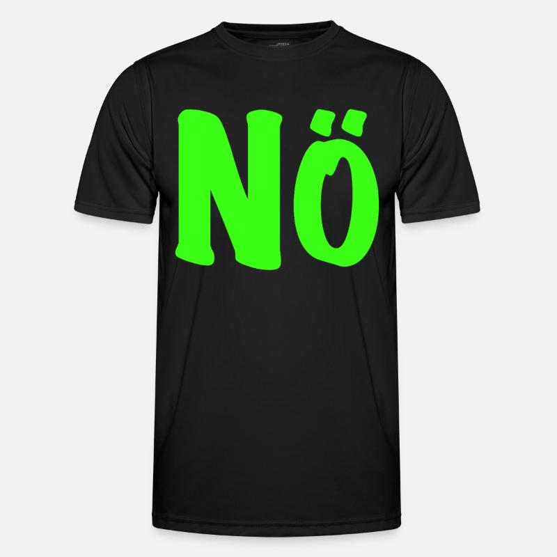 Non en vert fluo - Non - Non - Zéro désir T-shirt sport Homme