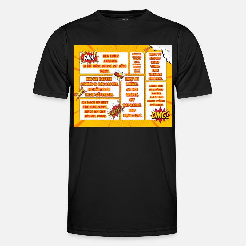 Comic-style sayings for encouragers Men's Functional T-Shirt