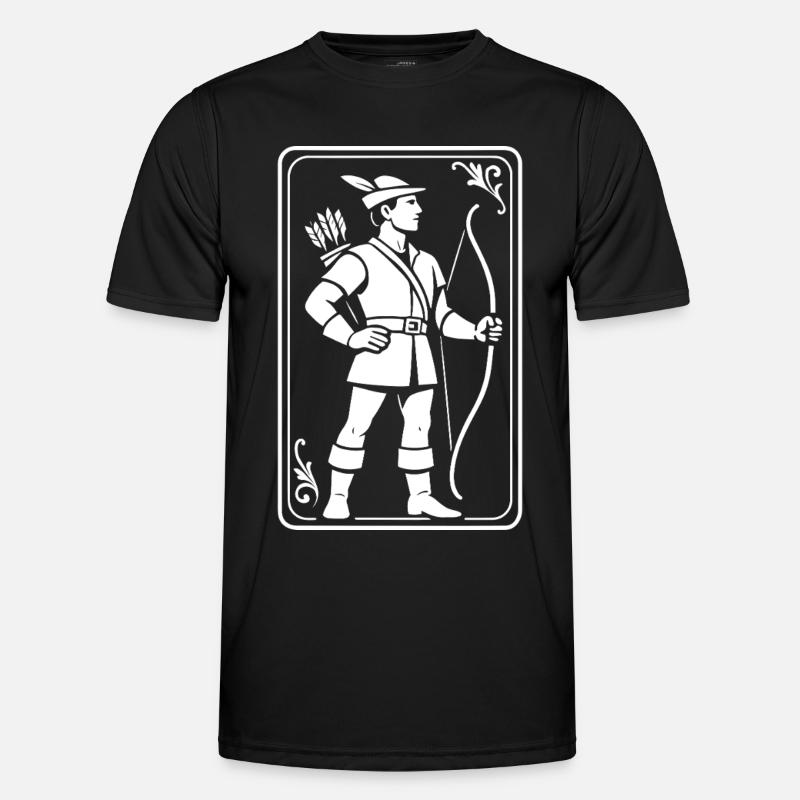 Bogenschießen Bogenschütze Classic Bogenschütze - Männer Funktions-T-Shirt - Schwarz