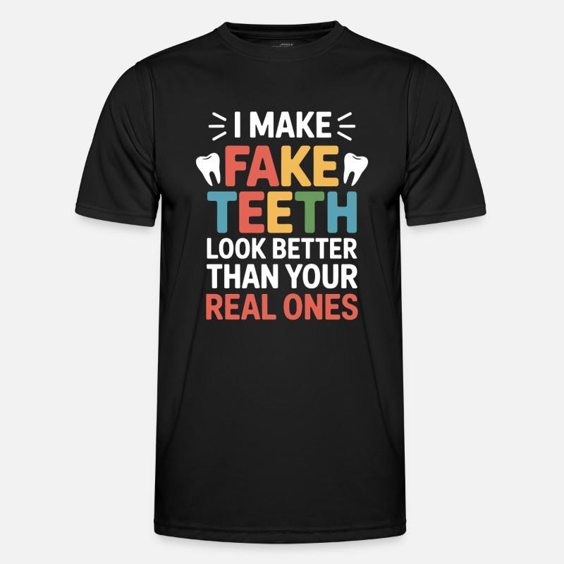 Dental Technician Precision Work  - Men's Functional T-Shirt - black