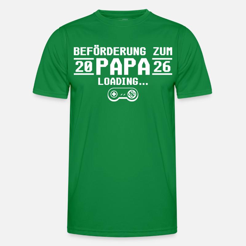 Werdender Papa 2026 loading - Vater Männer Funktions-T-Shirt