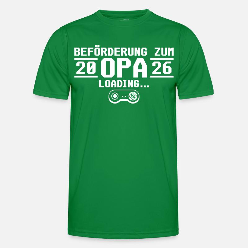 Werdender Opa 2026 loading - Großvater Männer Funktions-T-Shirt