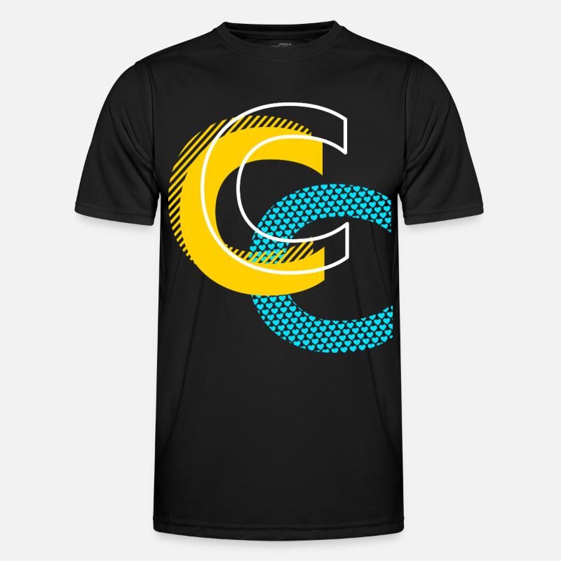 Lettre initiale C T-shirt sport Homme