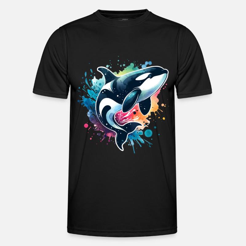 Orca Killer Whale - Men's Functional T-Shirt - black