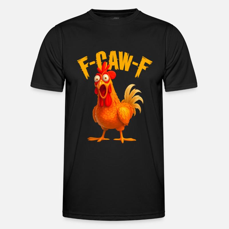F-Caw-F Chicken - Men's Functional T-Shirt - black