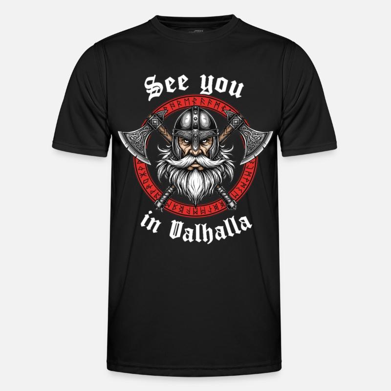 Valhalla Viking Warrior - Men's Functional T-Shirt - black
