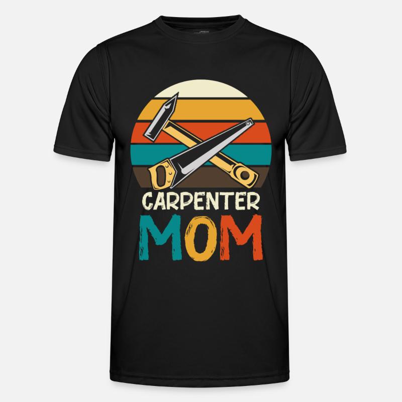 Carpenter Mother Retro Tool - Men's Functional T-Shirt - black