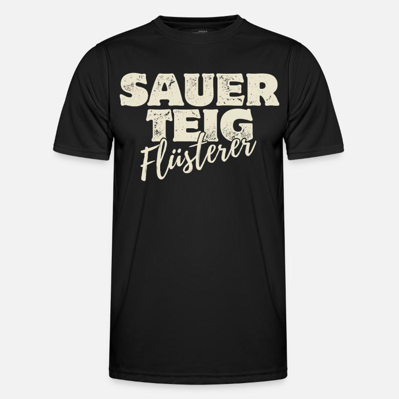 Sauerteig Flüsterer - Männer Funktions-T-Shirt - Schwarz