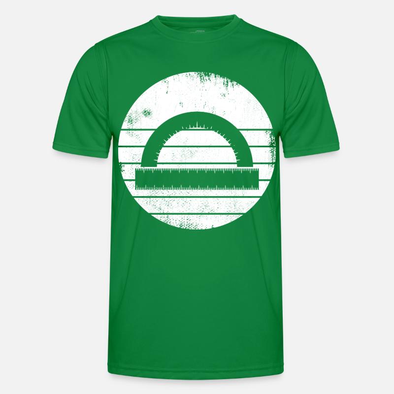 Semi-circular protractor Men's Functional T-Shirt