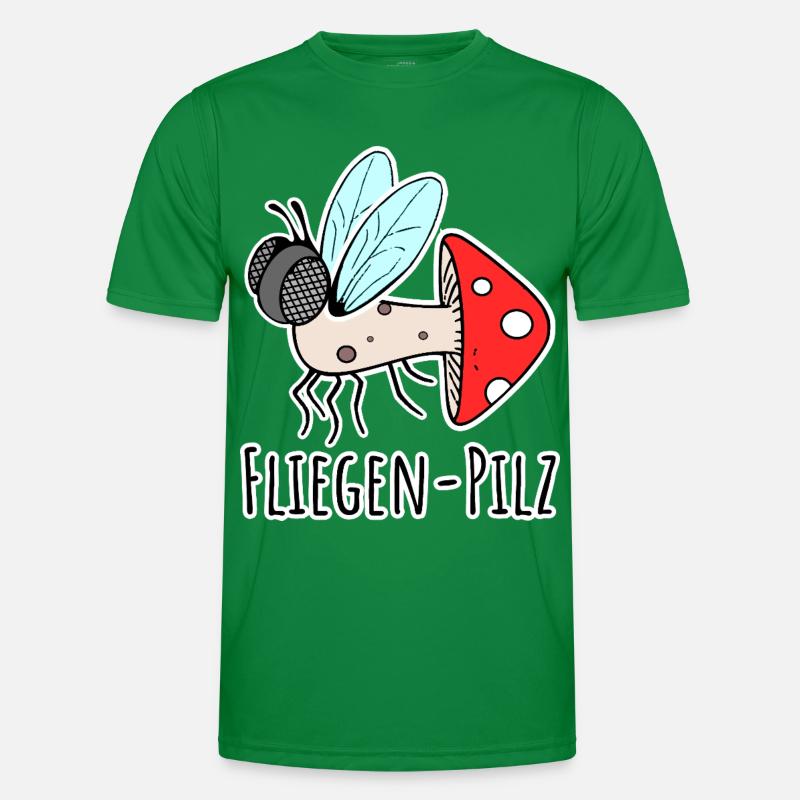 Fliegenpilz - Halb Fliege halb Pilz Männer Funktions-T-Shirt