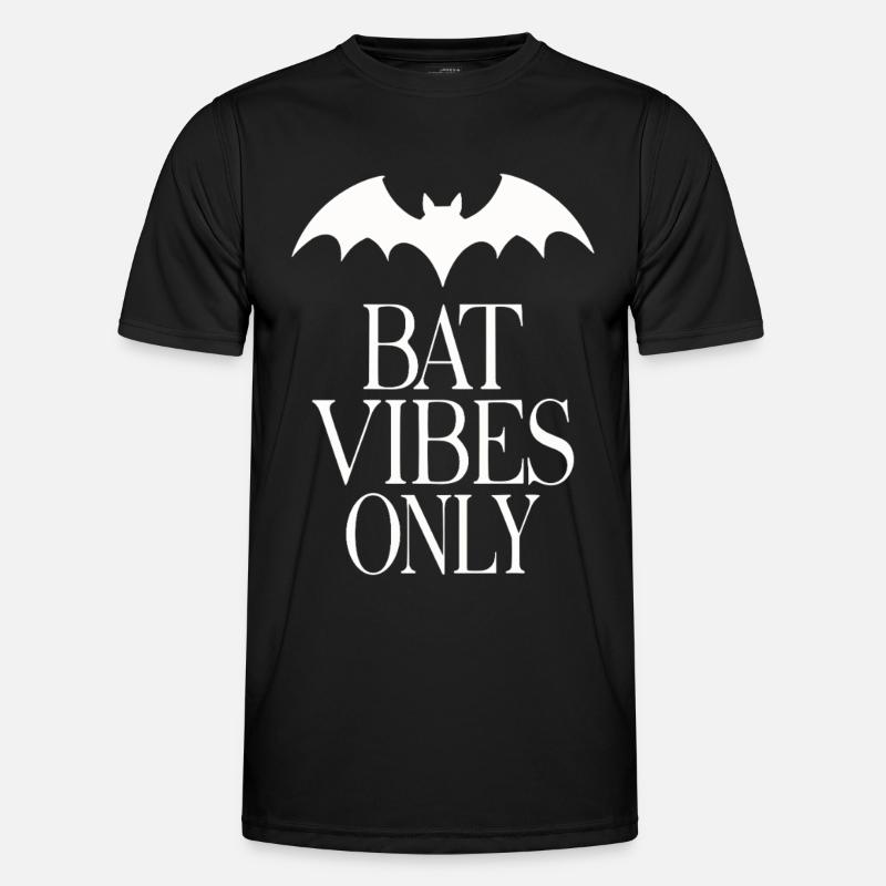 Bat Vibes Only – Goth Statement - Men's Functional T-Shirt - black