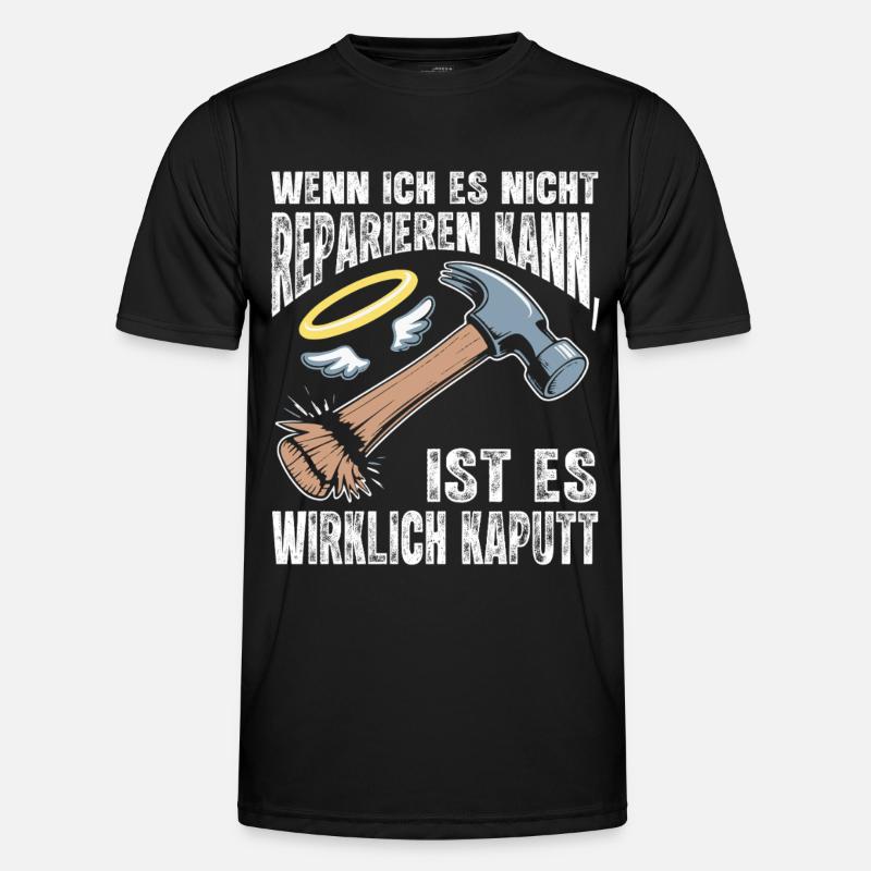 If I can't fix it - Men's Functional T-Shirt - black